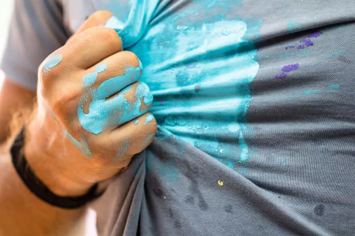 If You Accidentally Get Paint on Your Clothes, Don't Panic— Just Try This